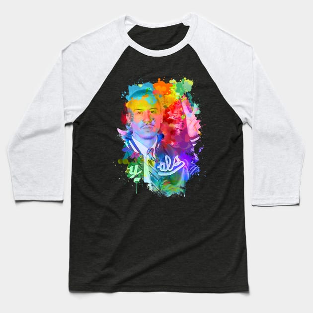 Macklemore - Paint Splash Color Baseball T-Shirt by sgregory project